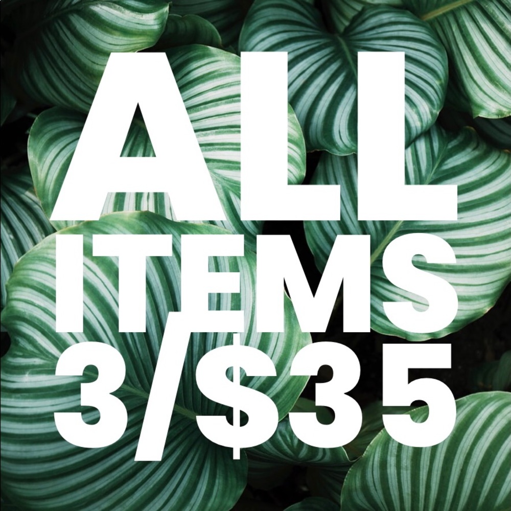 All items on sale.